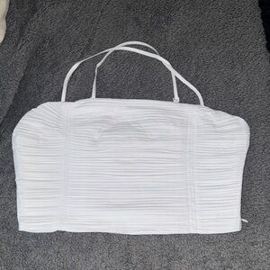 Madewell Poplin Crop Tube Top